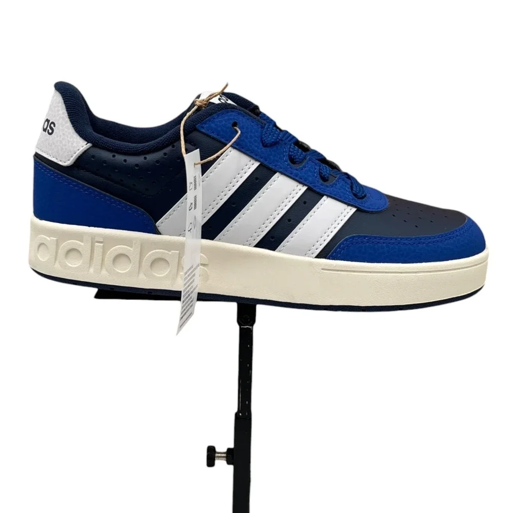 Adidas Youth Big Boys Breakbase J Skate Low Top Sneaker Size 4 Royal Navy Blue